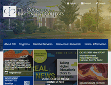 Tablet Screenshot of cic.edu