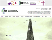 Tablet Screenshot of cic.org.uk